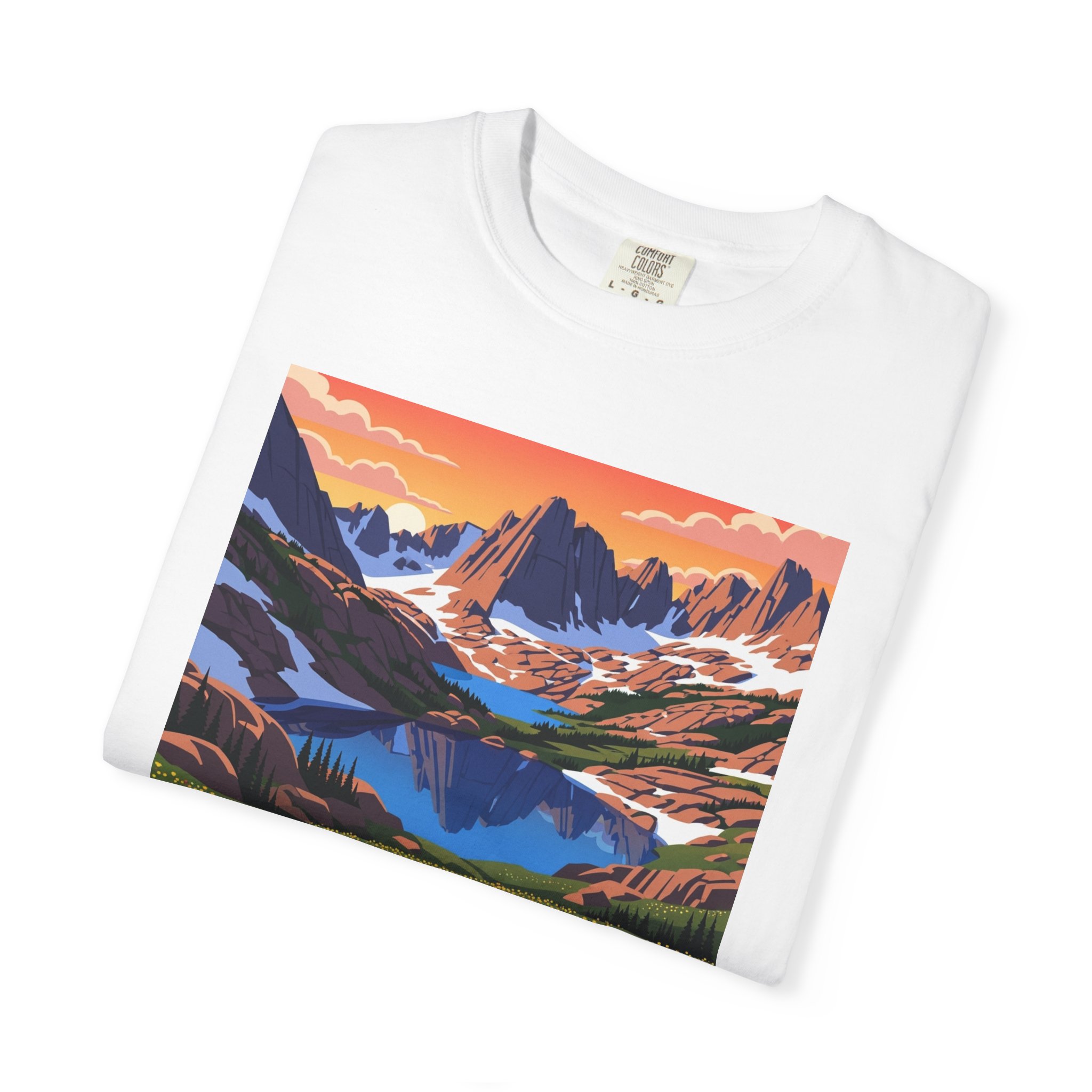 Indian Peaks Wilderness WPA Style Unisex T-shirt - Image 3