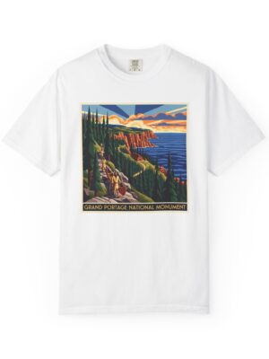 Grand Portage National Monument WPA Style Unisex T-shirt