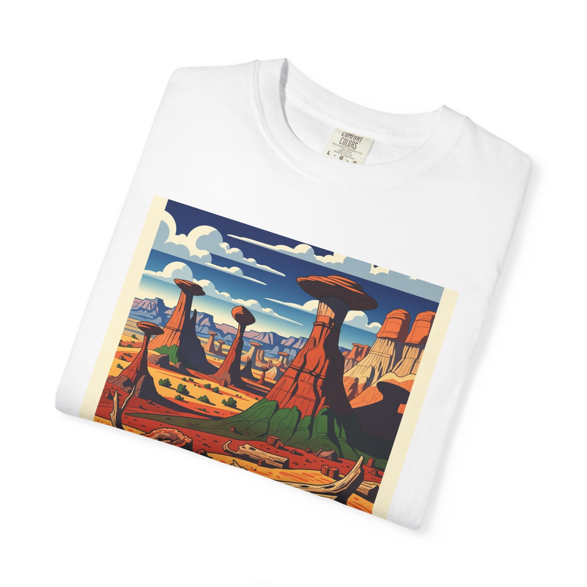 Bisti/De–Na–Zin Wilderness WPA Style Unisex T-shirt - Image 3