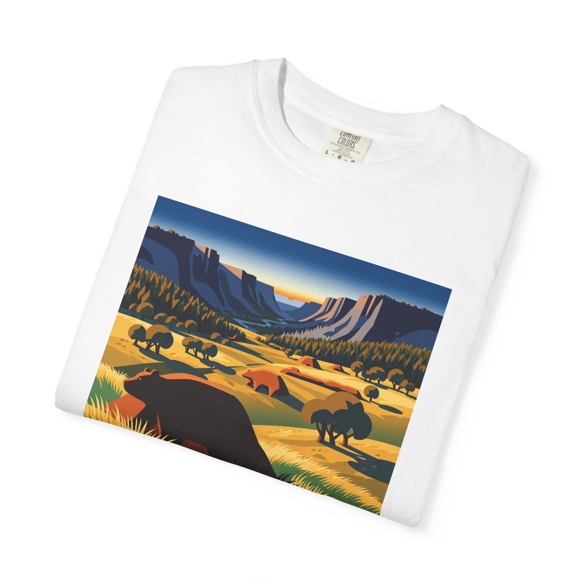 Effigy Mounds National Monument WPA Style Unisex T-shirt - Image 3