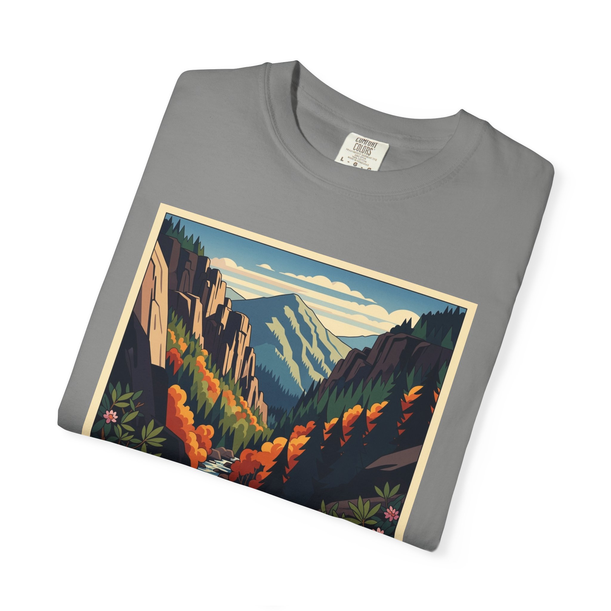 Big Laurel Branch Wilderness WPA Style Unisex T-shirt - Image 9