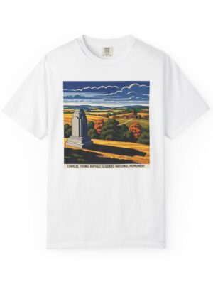 Charles Young Buffalo Soldiers National Monument WPA Style Unisex T-shirt