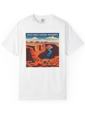 Black Ridge Canyons Wilderness WPA Style Unisex T-shirt