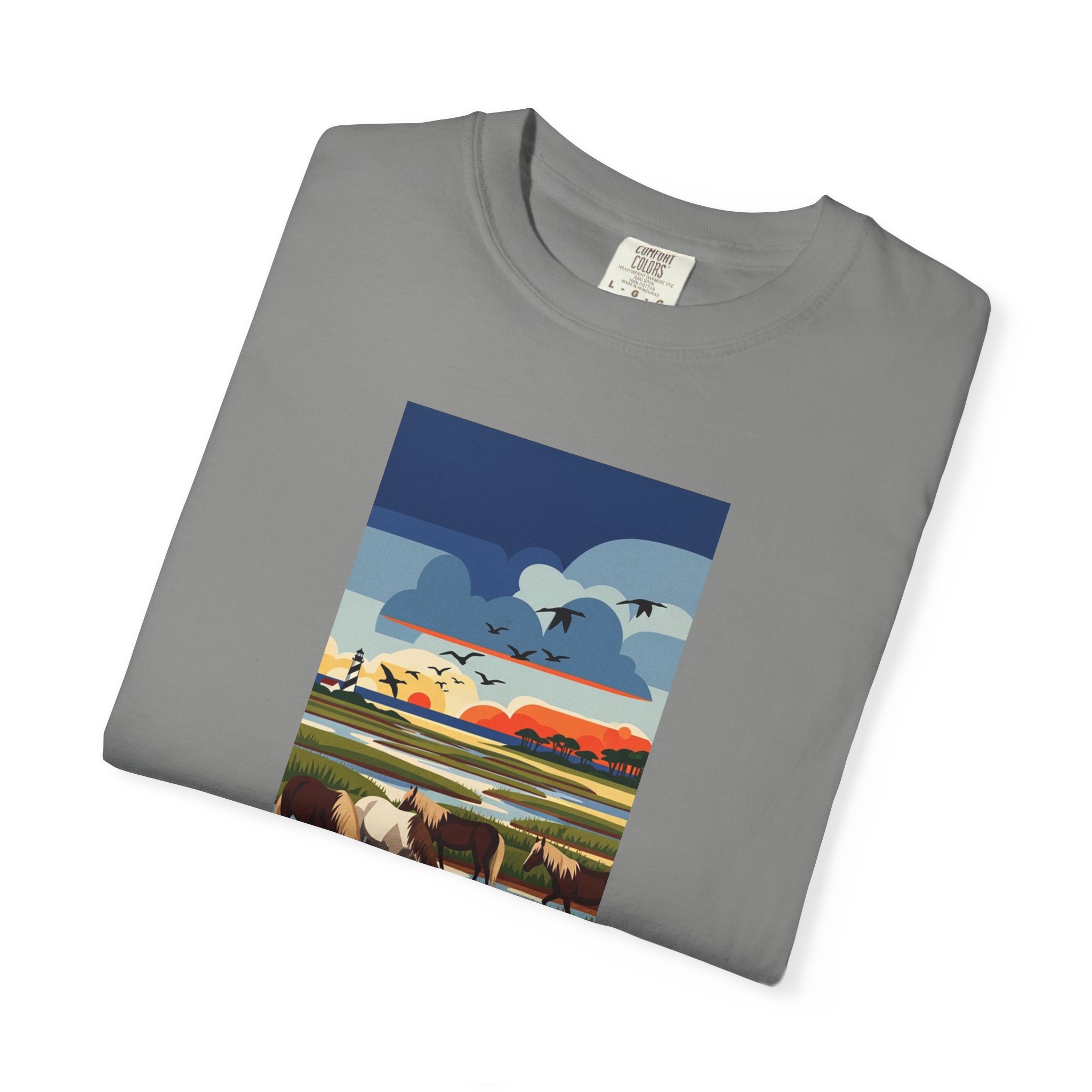 Chincoteague National Wildlife Refuge WPA Style Unisex T-shirt - Image 9