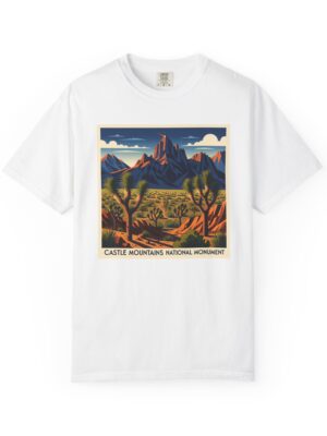 Castle Mountains National Monument WPA Style Unisex T-shirt