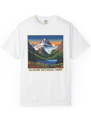 Glacier National Park WPA Style Unisex T-shirt