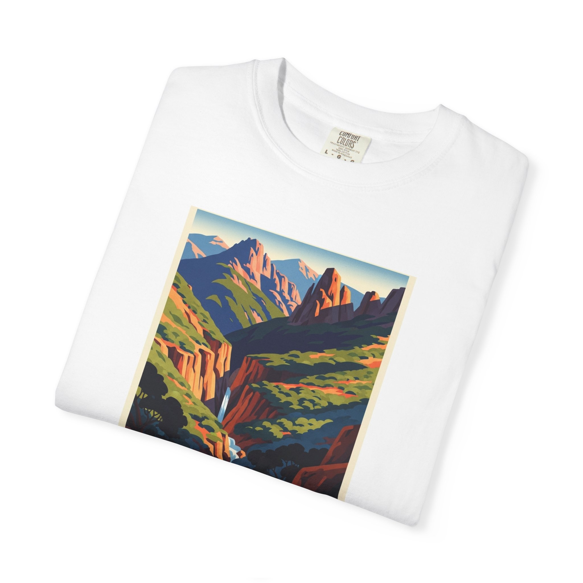Chumash Wilderness WPA Style Unisex T-shirt - Image 3