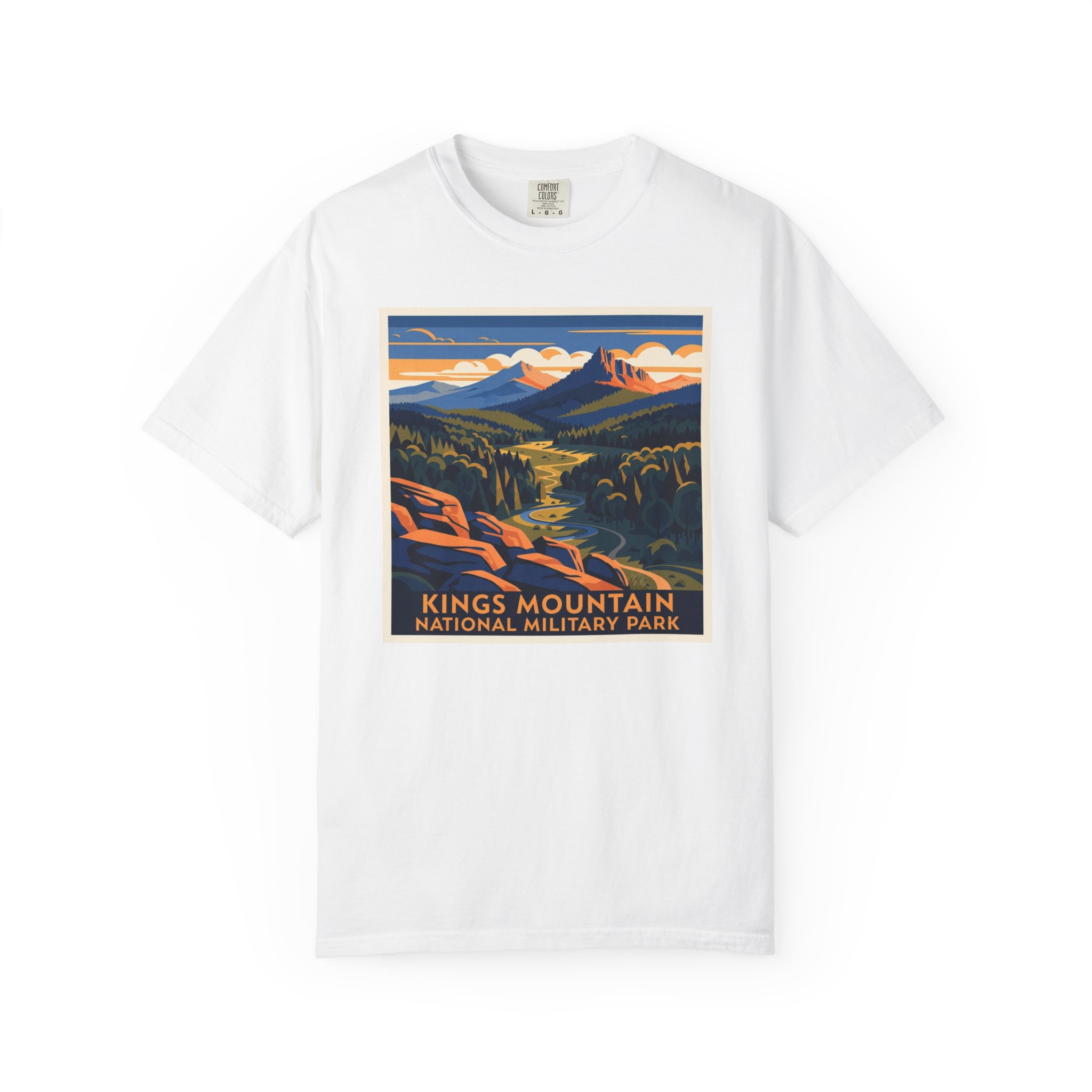Kings Mountain National Military Park WPA Style Unisex T-shirt
