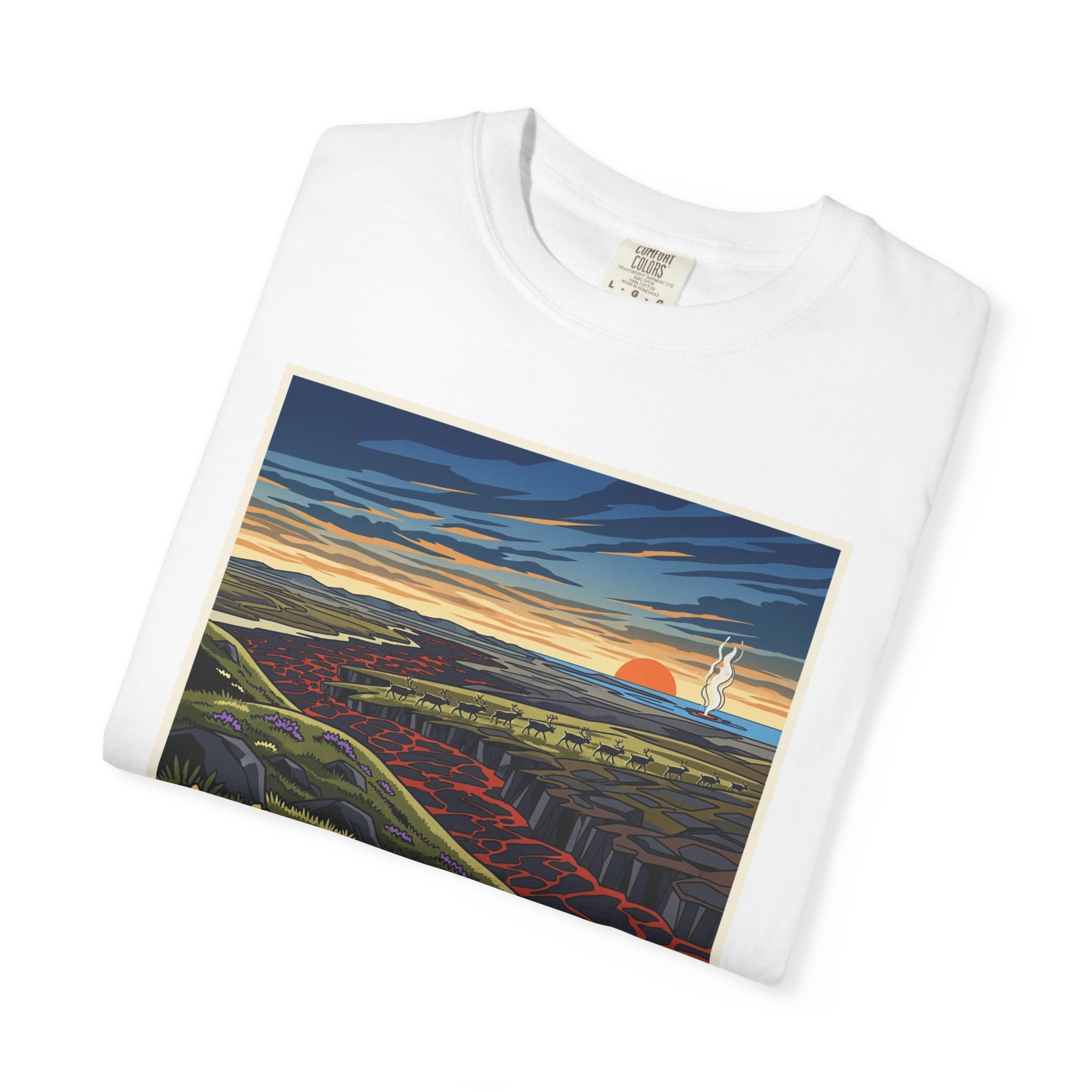 Bering Land Bridge National Preserve WPA Style Unisex T-shirt - Image 3