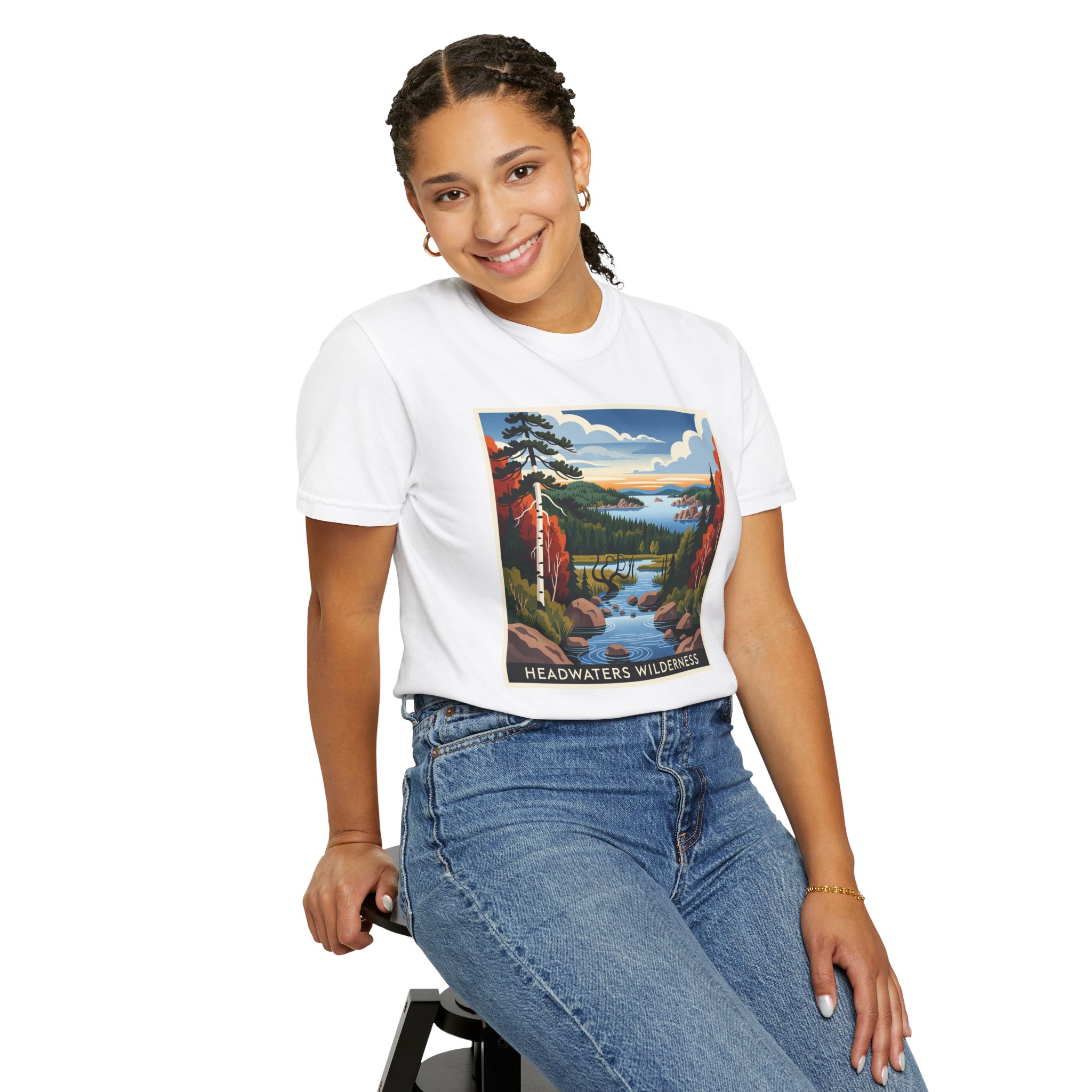 Headwaters Wilderness WPA Style Unisex T-shirt - Image 5