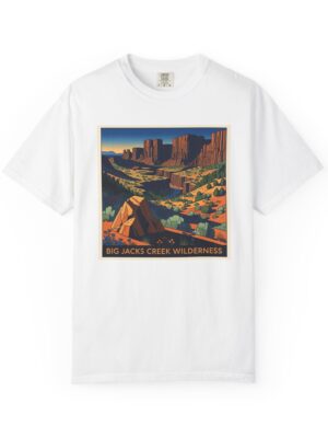Big Jacks Creek Wilderness WPA Style Unisex T-shirt