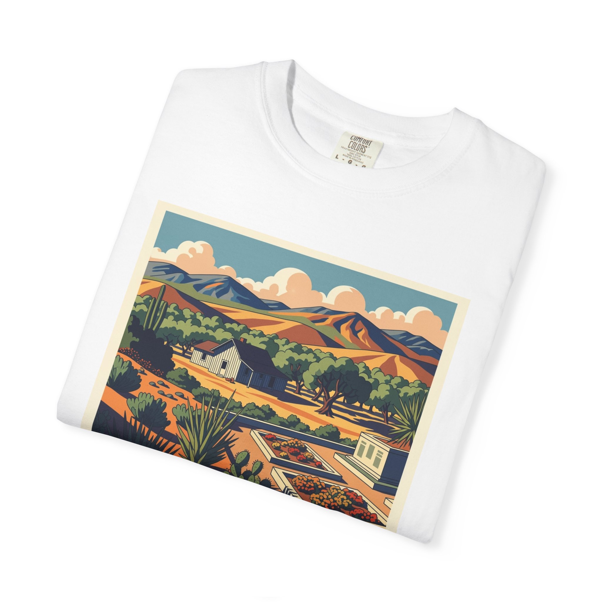 César E. Chávez National Monument WPA Style Unisex T-shirt - Image 3