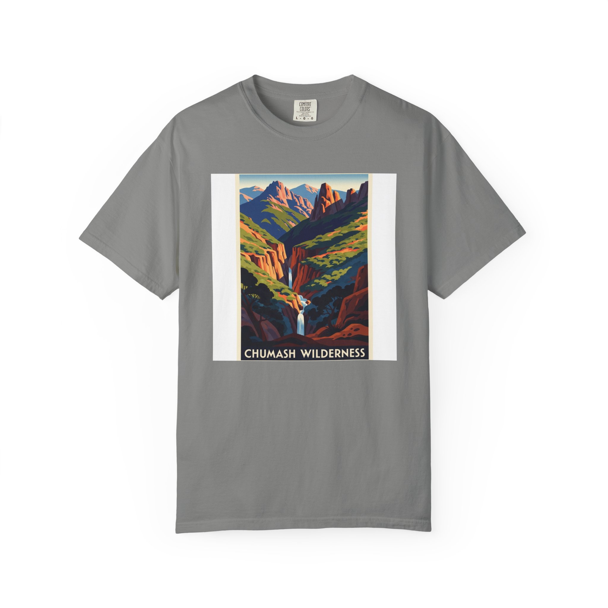 Chumash Wilderness WPA Style Unisex T-shirt - Image 7