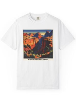 Beartrap Canyon Wilderness WPA Style Unisex T-shirt