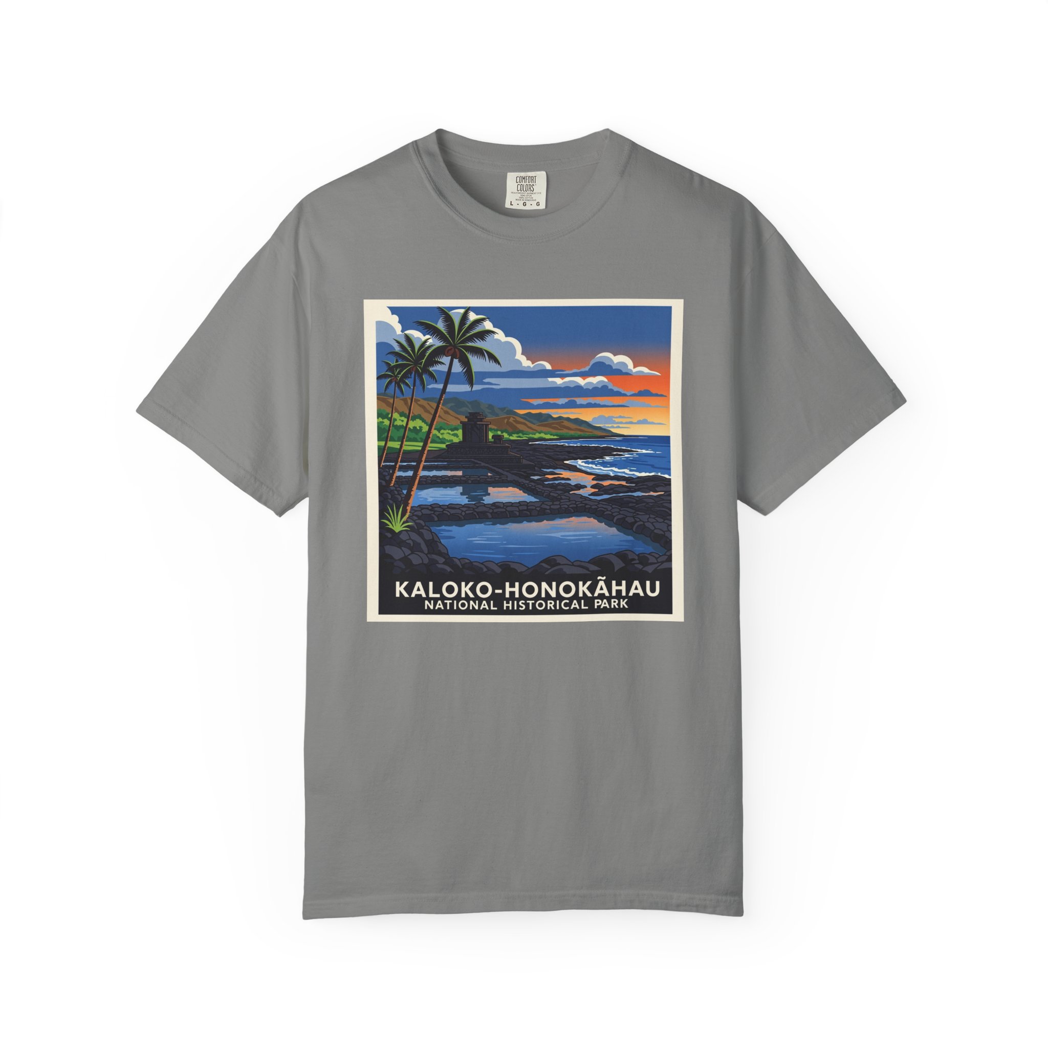 Kaloko–Honokōhau National Historical Park WPA Style Unisex T-shirt - Image 7