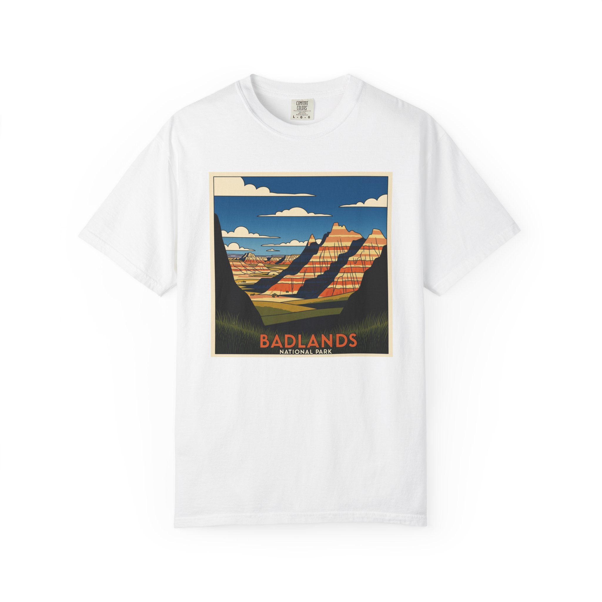 Badlands National Park WPA Style Unisex T-shirt