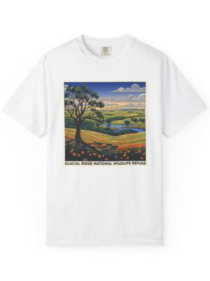 Glacial Ridge National Wildlife Refuge WPA Style Unisex T-shirt
