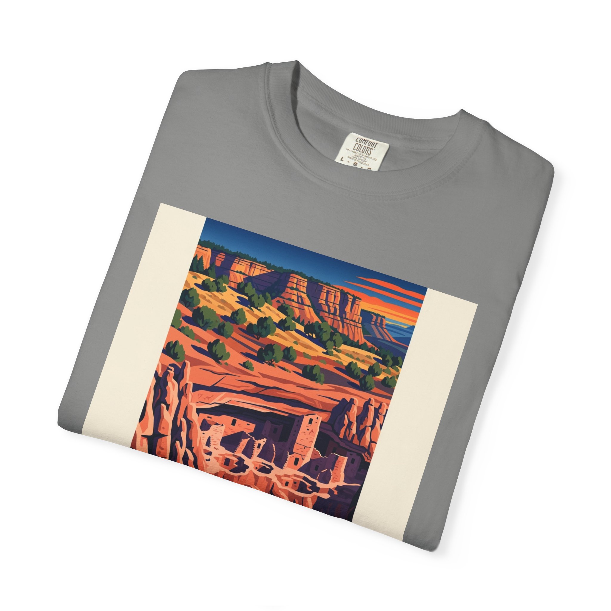 Bandelier National Monument WPA Style Unisex T-shirt - Image 9