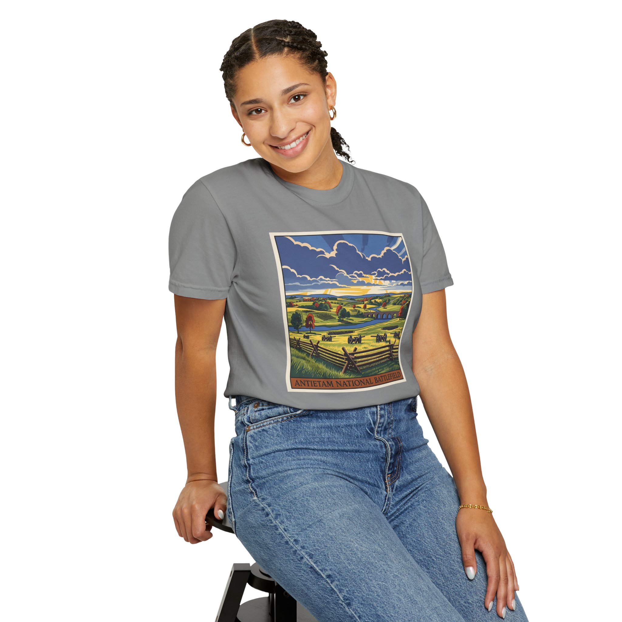 Antietam National Battlefield WPA Style Unisex T-shirt - Image 11