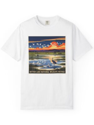 Bitter Lake National Wildlife Refuge WPA Style Unisex T-shirt