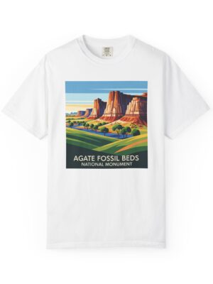 Agate Fossil Beds National Monument WPA Style Unisex T-shirt