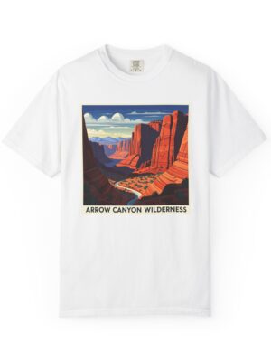 Arrow Canyon Wilderness WPA Style Unisex T-shirt