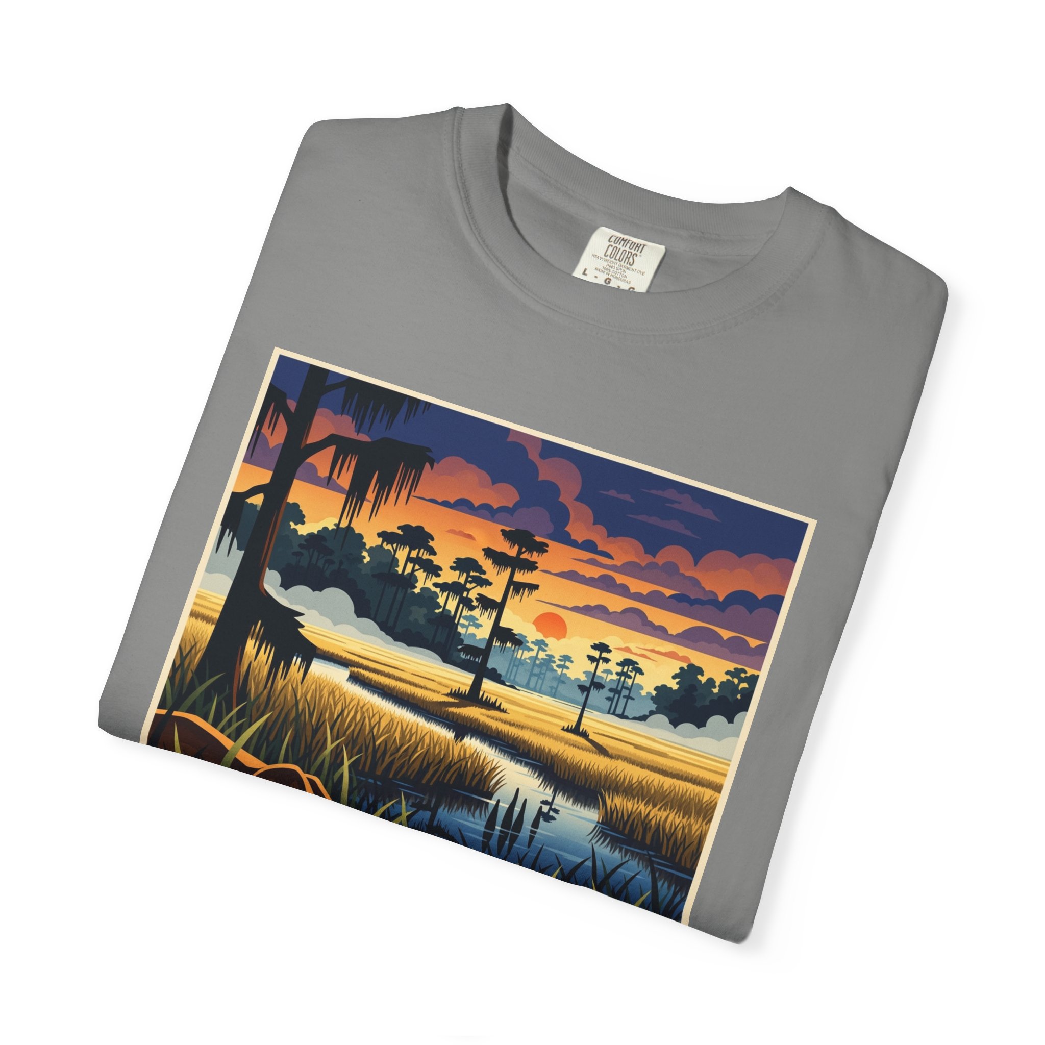 Florida Panther National Wildlife Refuge WPA Style Unisex T-shirt - Image 9