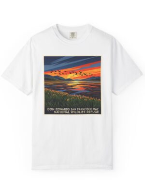 Don Edwards San Francisco Bay National Wildlife Refuge WPA Style Unisex T-shirt