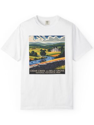 Cedar Creek and Belle Grove National Historical Park WPA Style Unisex T-shirt