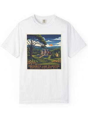 Frederick Law Olmsted National Historic Site WPA Style Unisex T-shirt