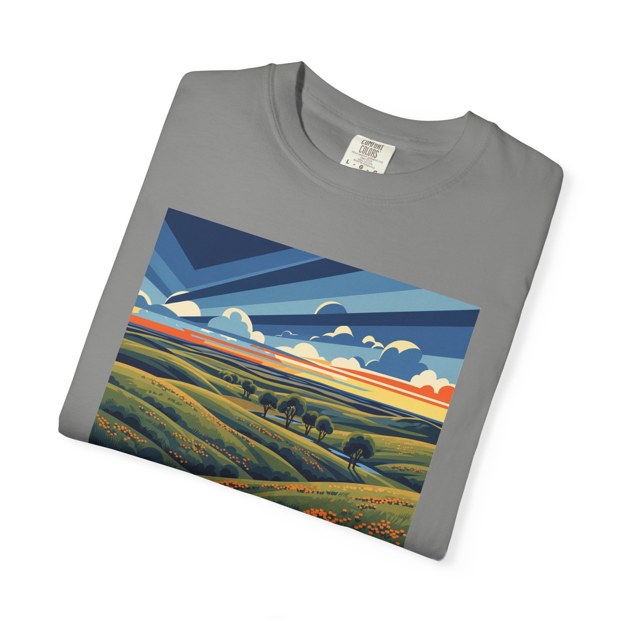 Cimarron National Grassland WPA Style Unisex T-shirt - Image 9