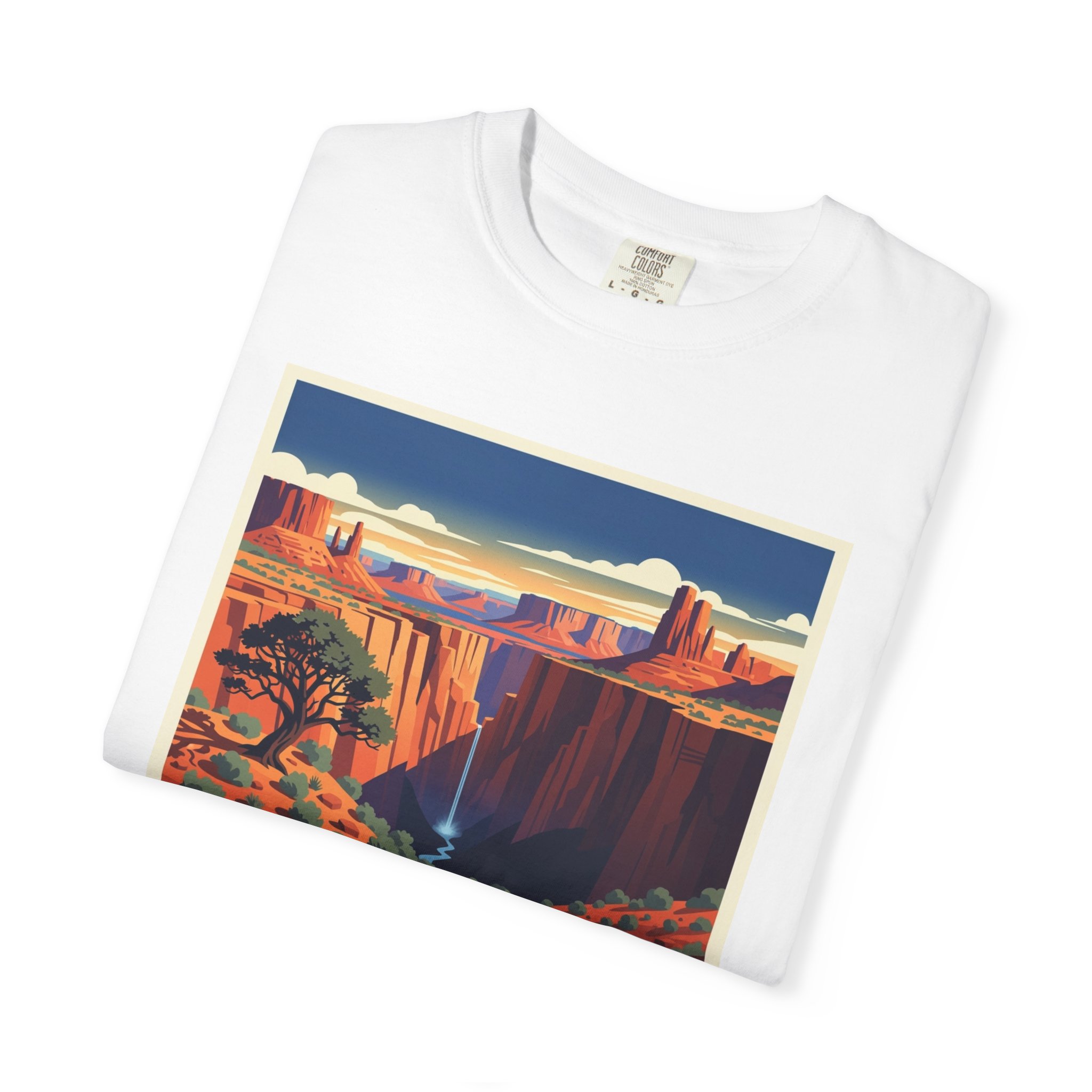 Devil's Canyon Wilderness WPA Style Unisex T-shirt - Image 3