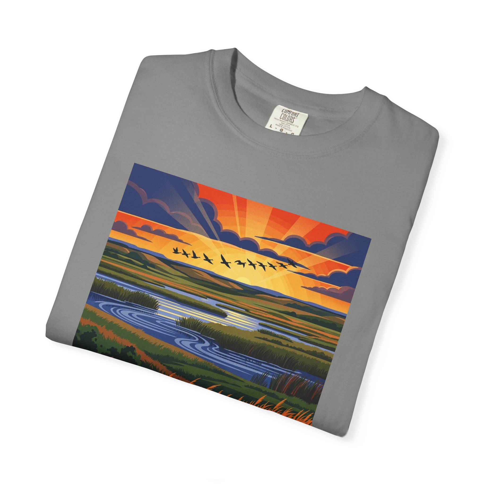 Flint Hills National Wildlife Refuge WPA Style Unisex T-shirt - Image 9