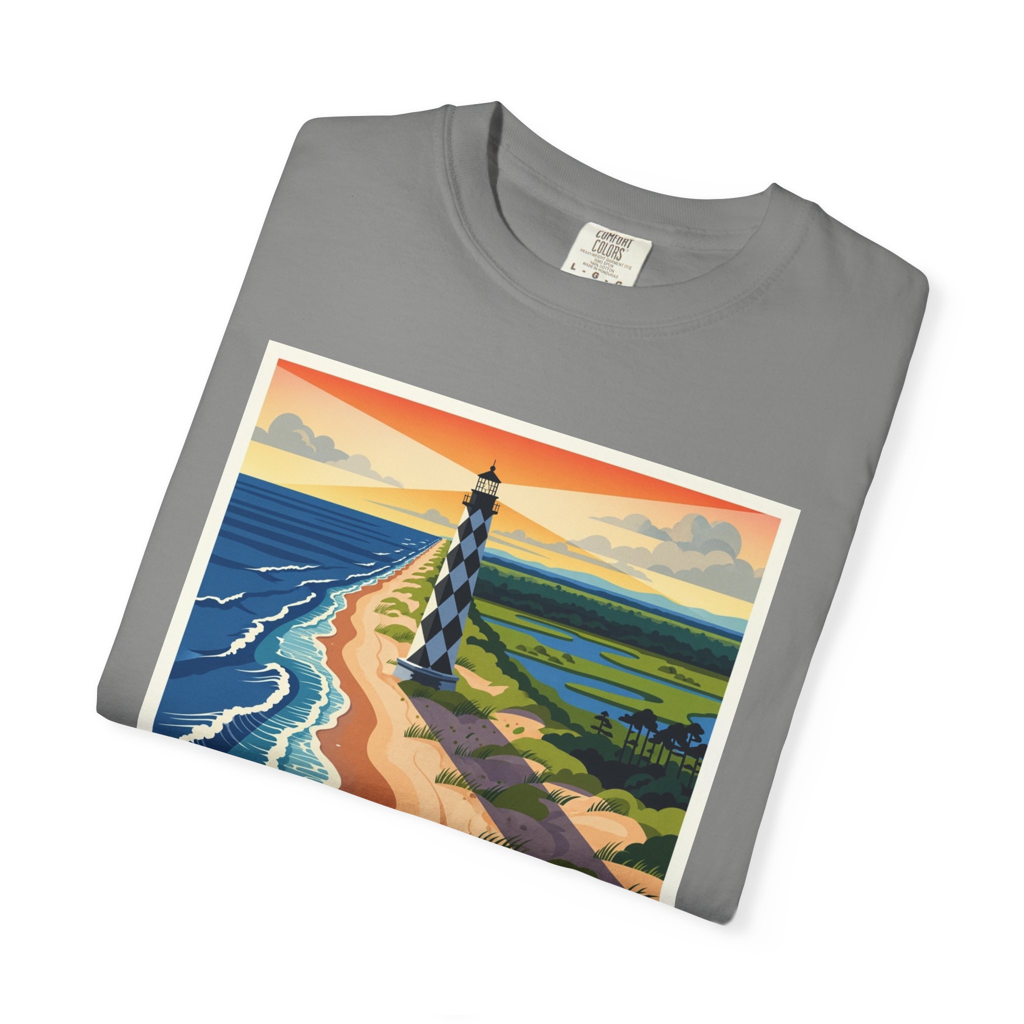 Cape Lookout National Seashore WPA Style Unisex T-shirt - Image 9