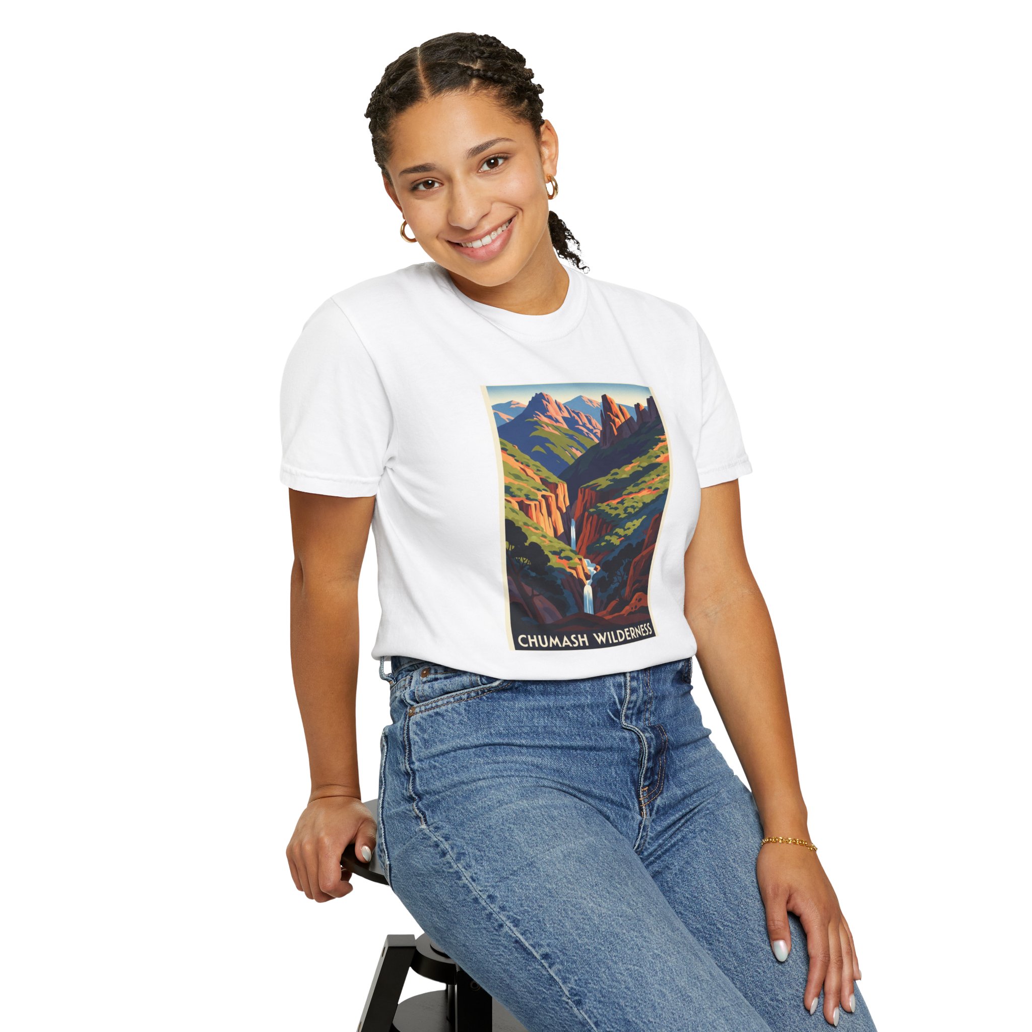 Chumash Wilderness WPA Style Unisex T-shirt - Image 5