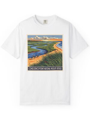 Conscience Point National Wildlife Refuge WPA Style Unisex T-shirt