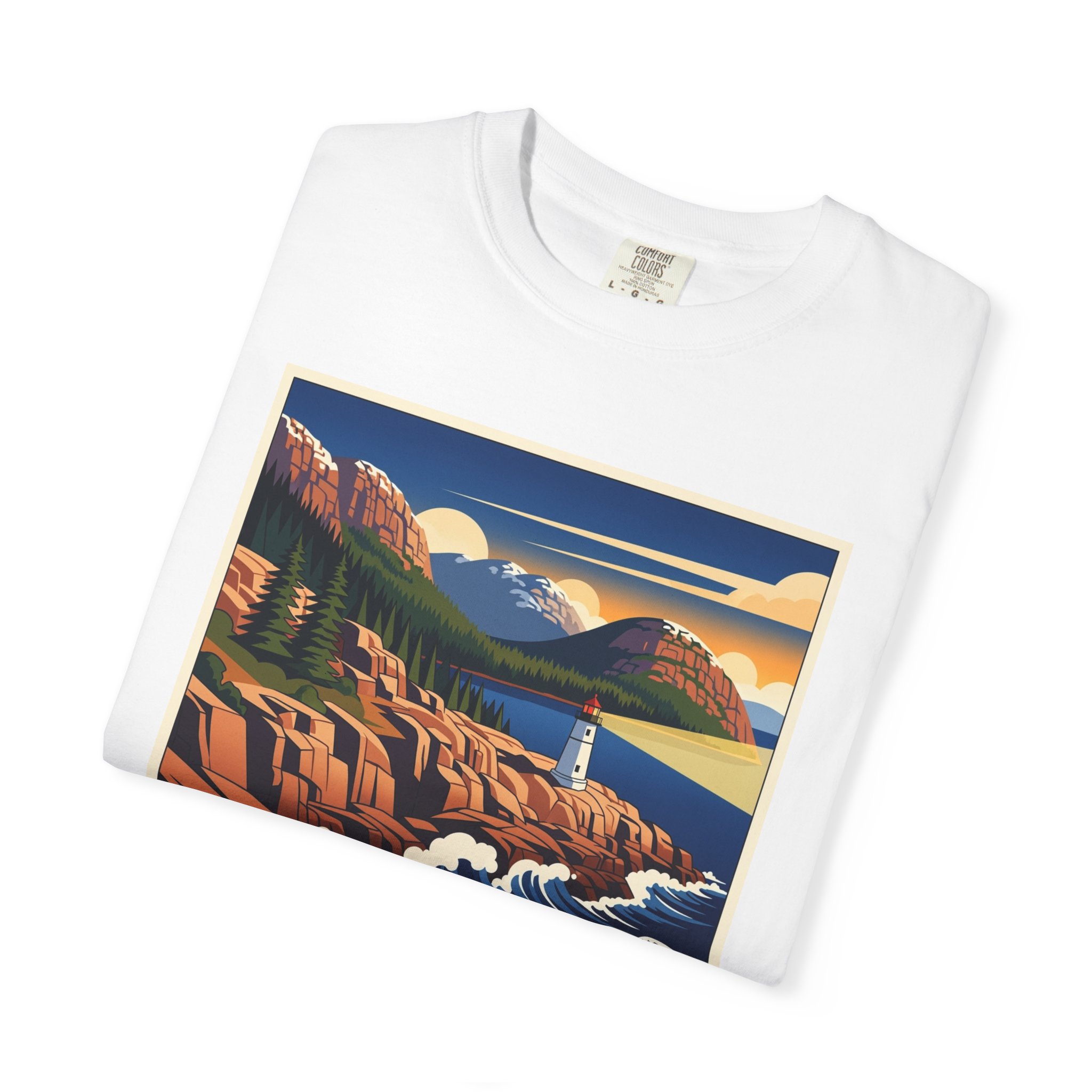 Acadia National Park WPA Style Unisex T-shirt - Image 3