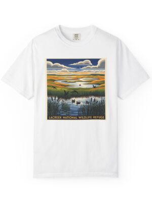 Lacreek National Wildlife Refuge WPA Style Unisex T-shirt
