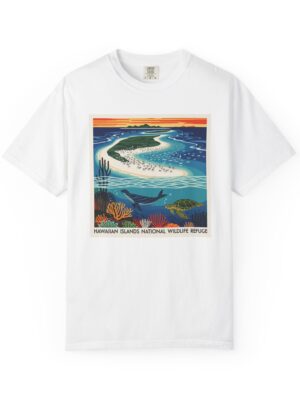 Hawaiian Islands National Wildlife Refuge WPA Style Unisex T-shirt