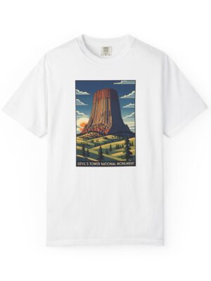Devil's Tower National Monument WPA Style Unisex T-shirt