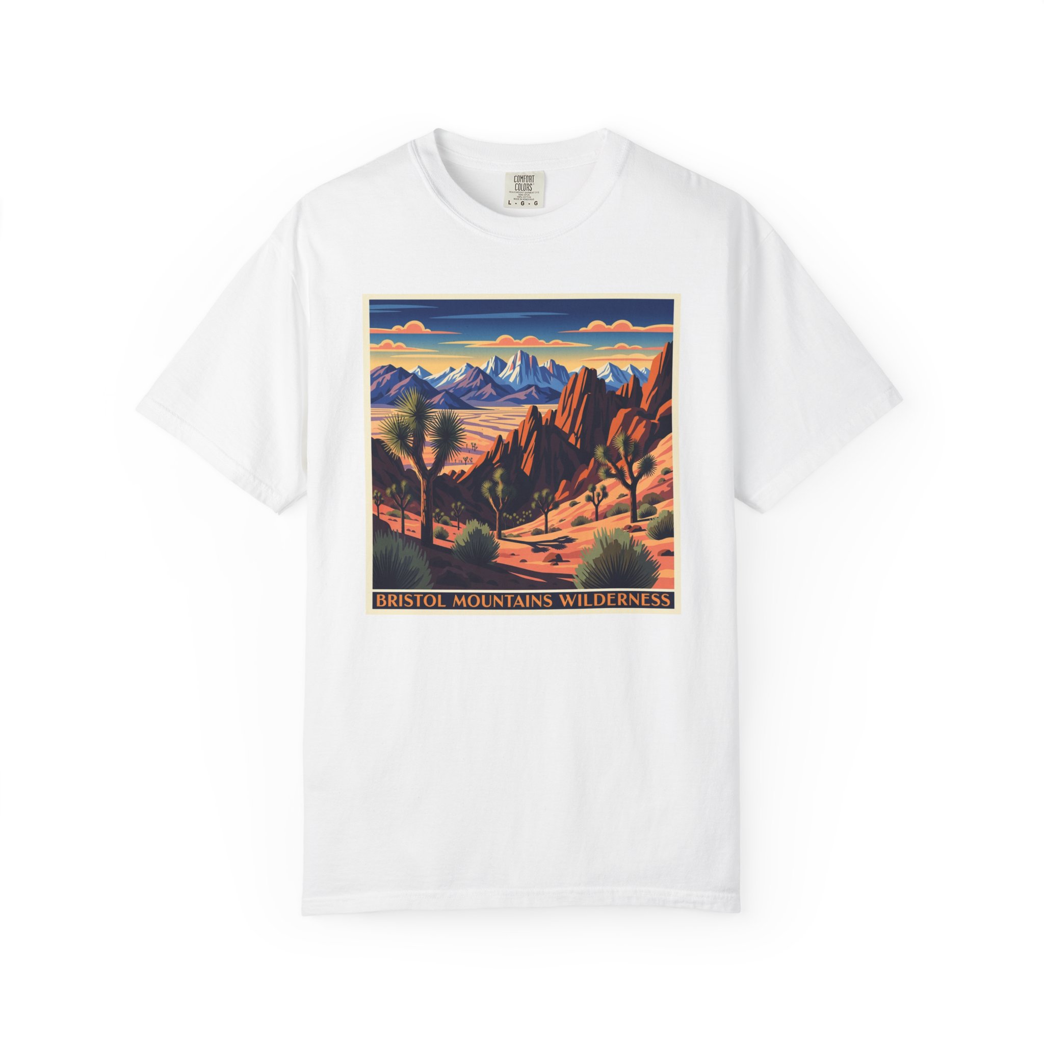 Bristol Mountains Wilderness WPA Style Unisex T-shirt