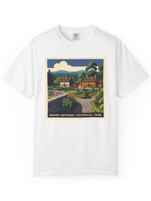 Adams National Historical Park WPA Style Unisex T-shirt