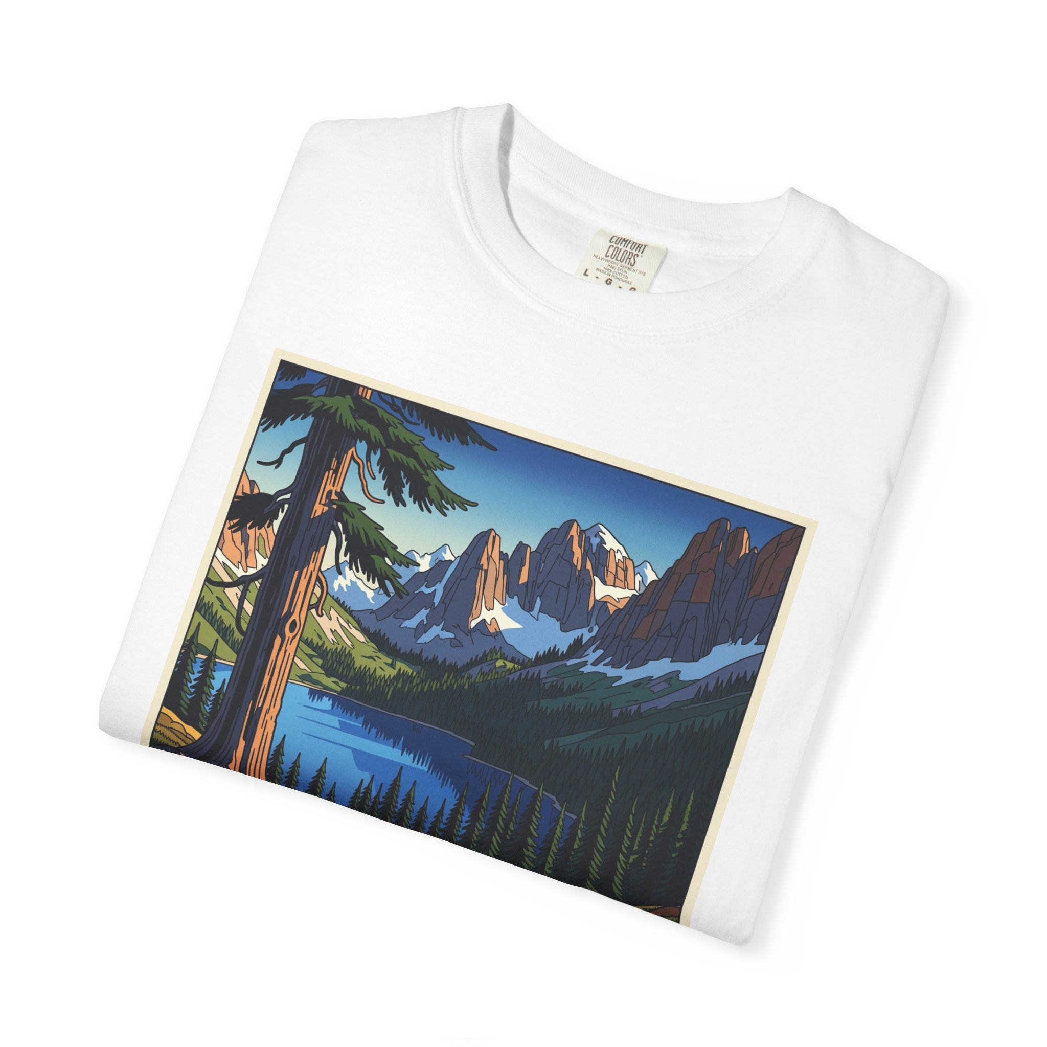 Daniel J. Evans Wilderness WPA Style Unisex T-shirt - Image 3