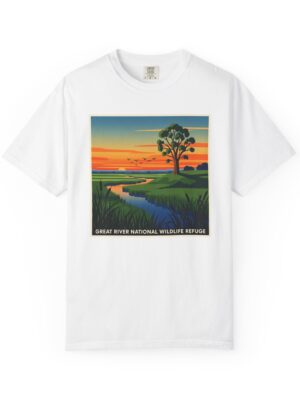 Great River National Wildlife Refuge WPA Style Unisex T-shirt