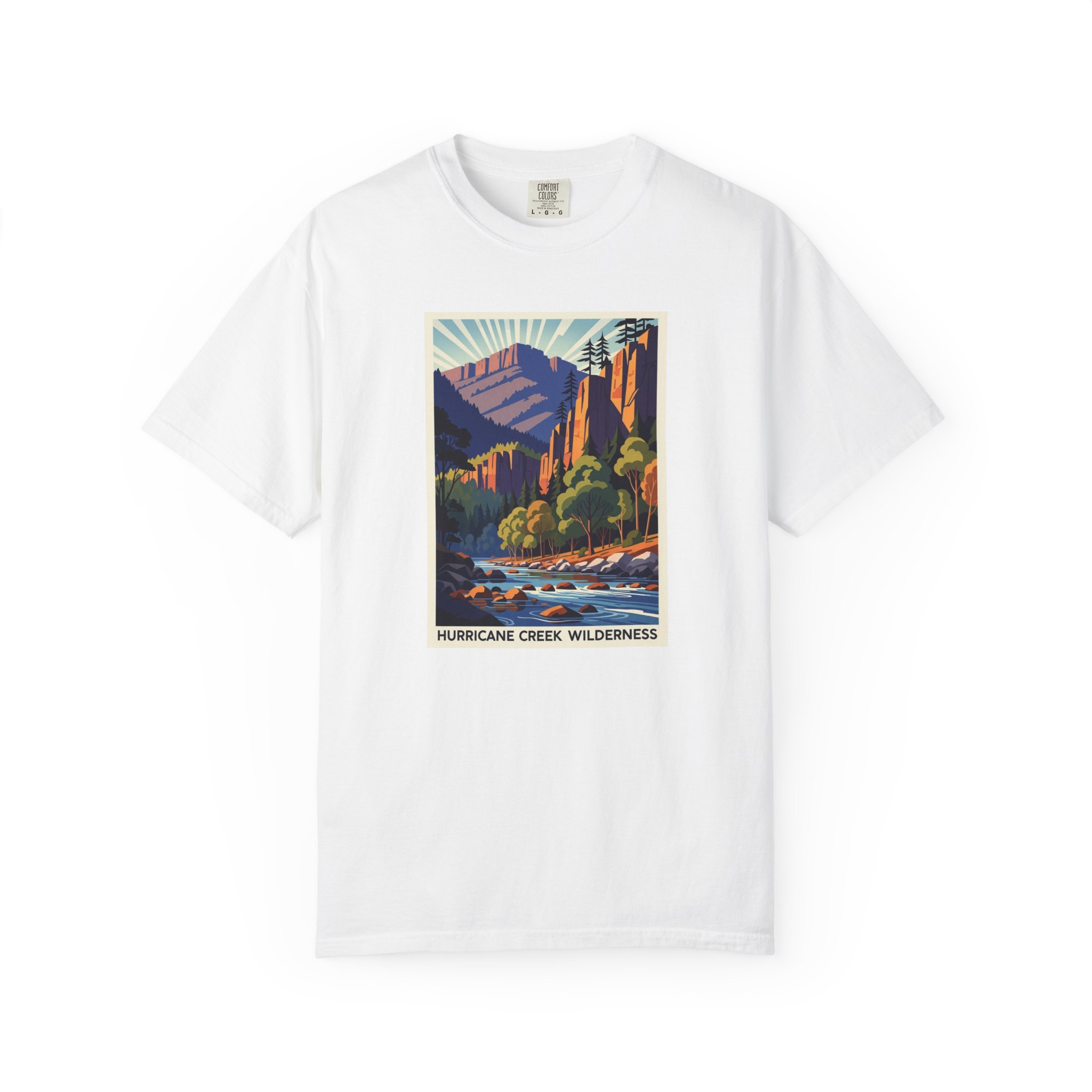 Hurricane Creek Wilderness WPA Style Unisex T-shirt