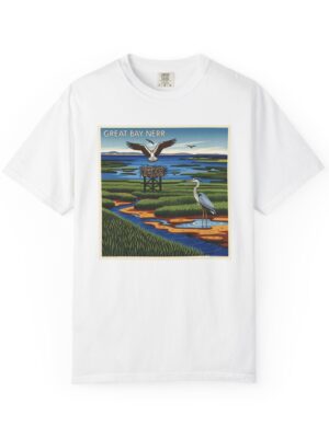 Great Bay National Estuarine Research Reserve WPA Style Unisex T-shirt