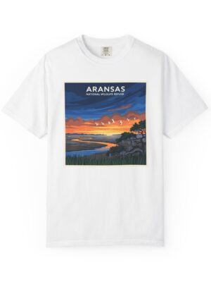 Aransas National Wildlife Refuge WPA Style Unisex T-shirt