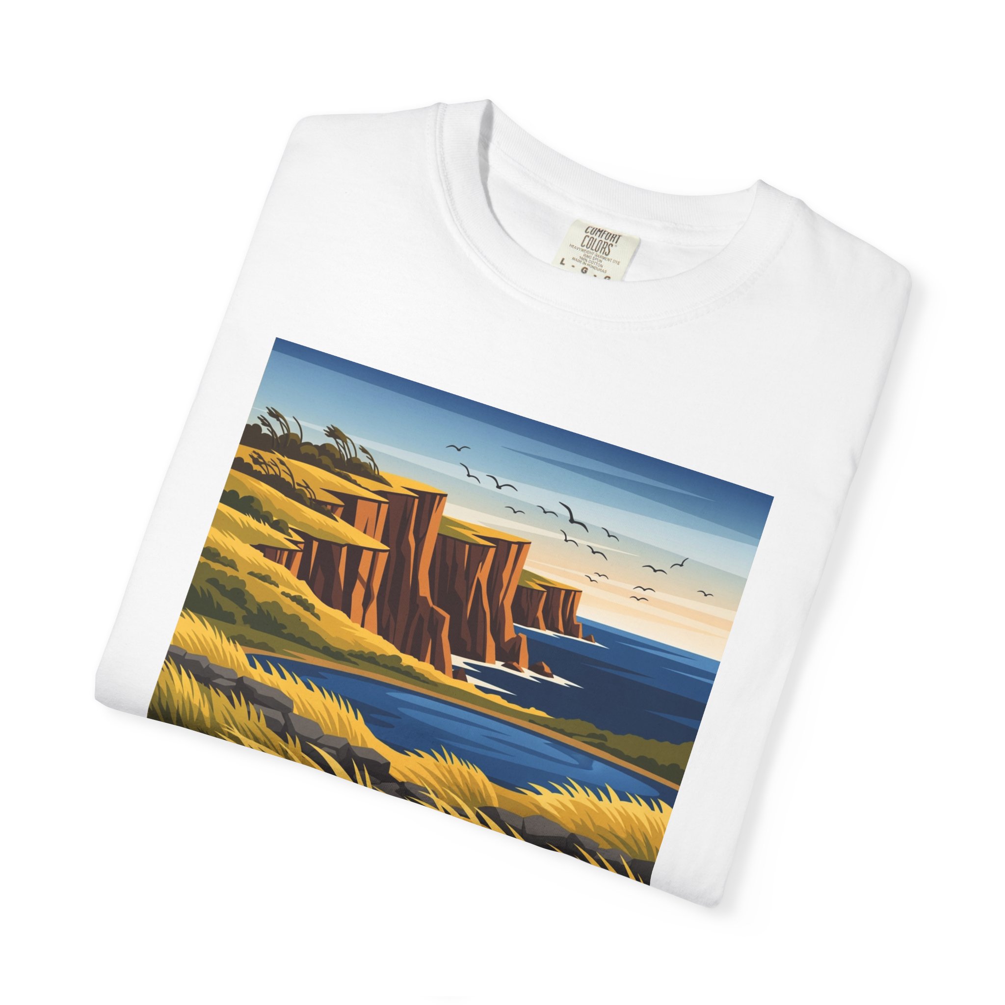Block Island National Wildlife Refuge WPA Style Unisex T-shirt - Image 3