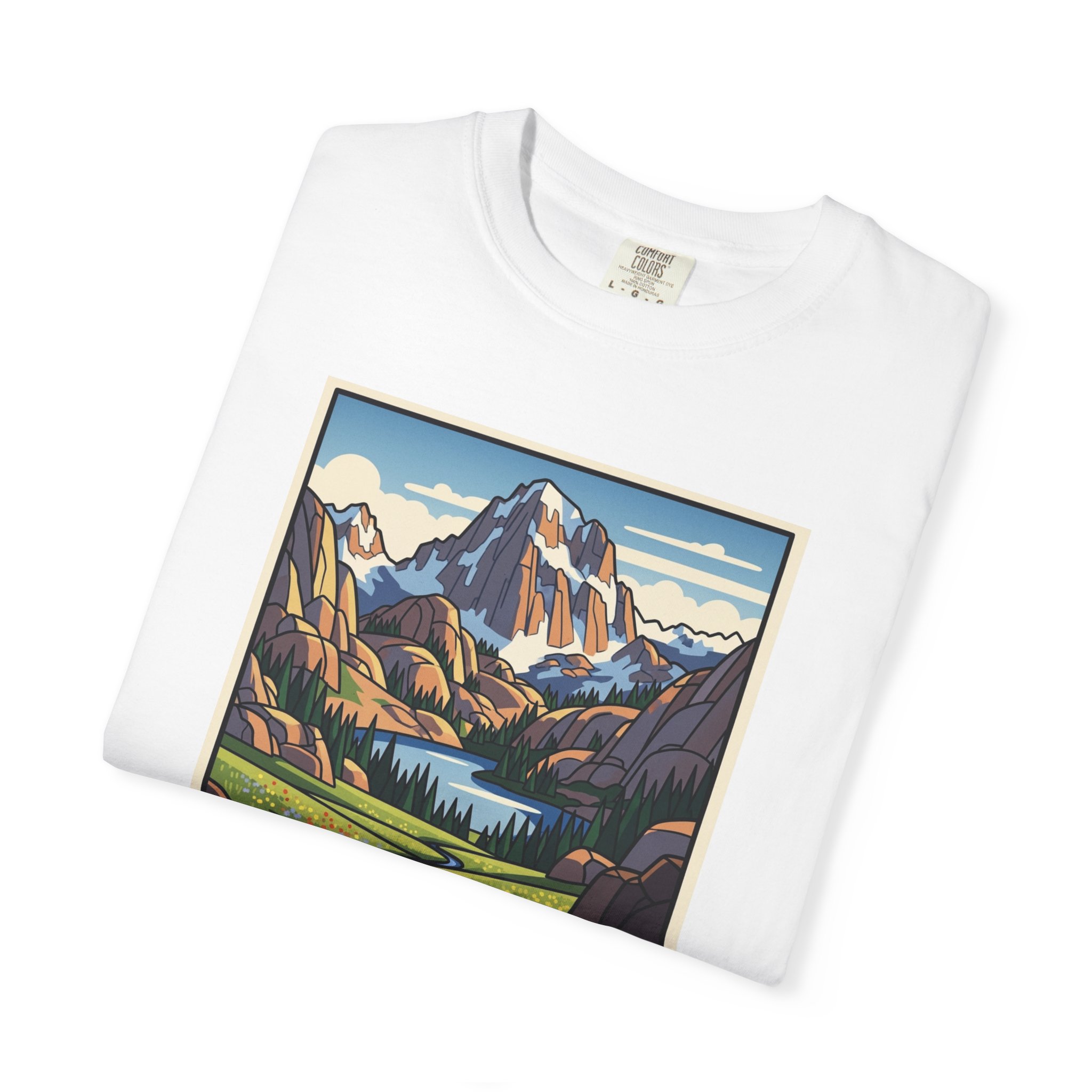 Cloud Peak Wilderness WPA Style Unisex T-shirt - Image 3