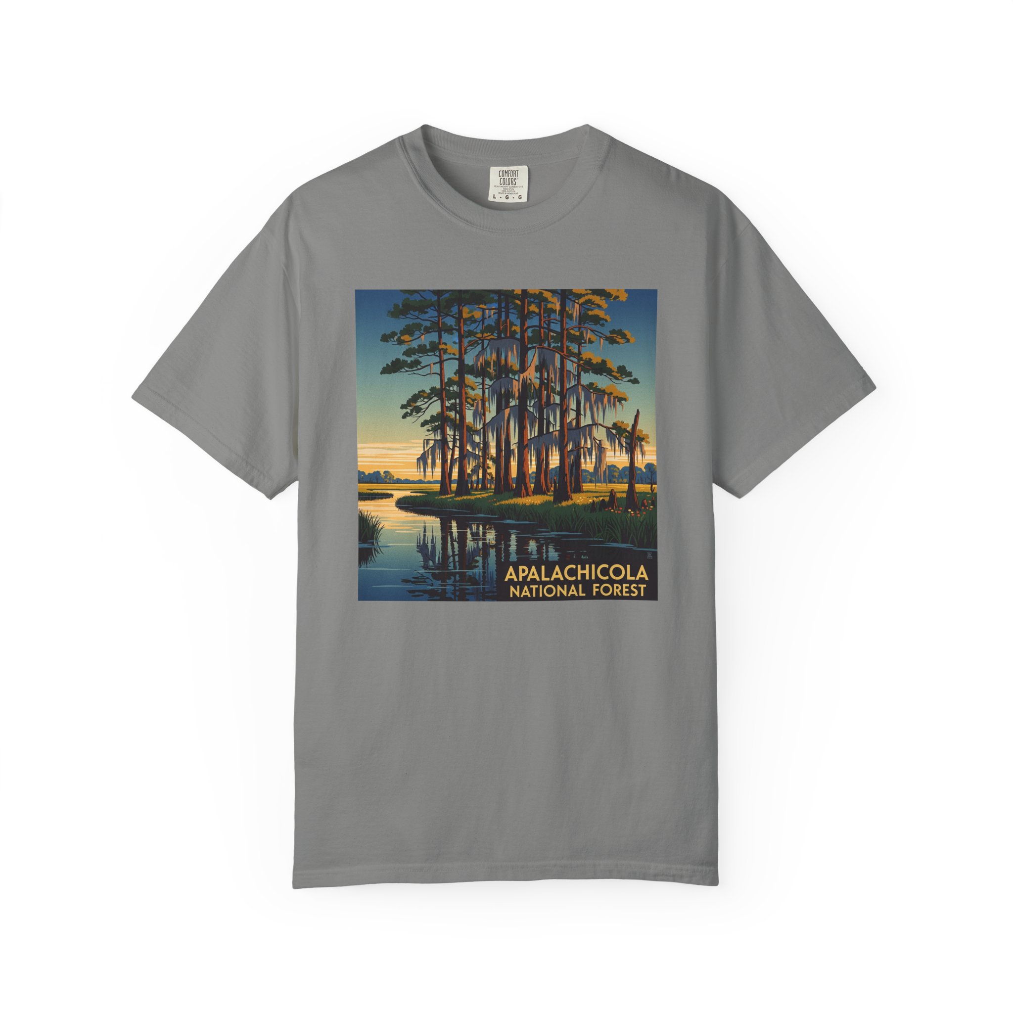 Apalachicola National Forest WPA Style Unisex T-shirt - Image 7